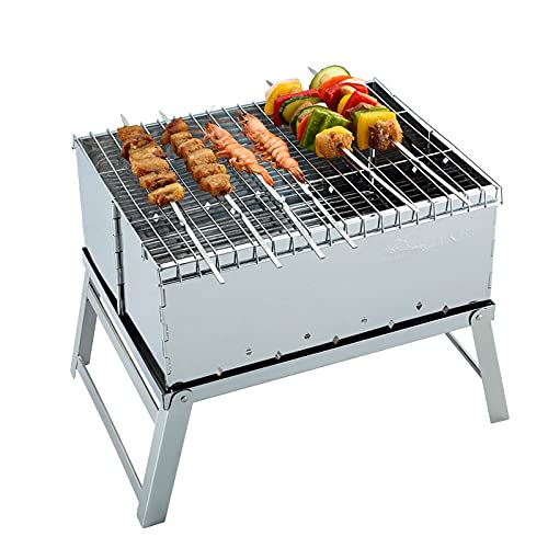KWMAEEUID Edelstahl Easy Take Picknick Home Barbecue Outdoor Tragbarer Klappgrill Holzkohle Haushalt Carbon Ofengrill KWMAEEUID Edelstahl Easy Take Picknick Home Barbecue Outdoor Tragbarer Klappgrill Holzkohle Haushalt Carbon Ofengrill von KWMAEEUID