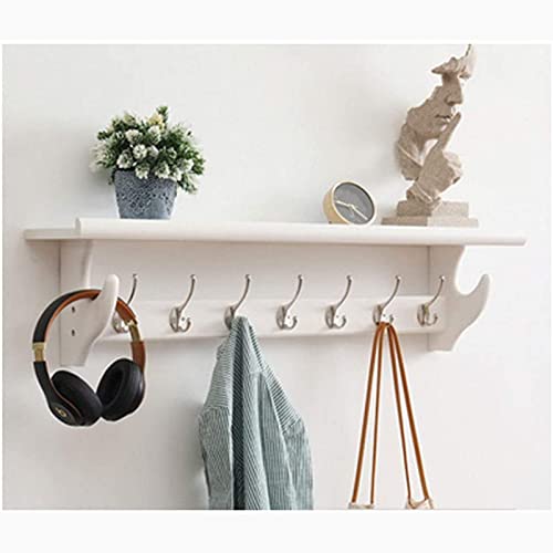 KWMAEEUID Garderobenständer, Wandregal, Garderobenständer, rustikales Holz-Eingangsregal mit Vintage-Metallhaken, Wandgarderobe, Hängegarderobe, Wandregal aus Holz KWMAEEUID Garderobenständer, Wandregal, Garderobenständer, rustikales Holz-Eingangsregal mit Vintage-Metallhaken, Wandgarderobe, Hängegarderobe, Wandregal aus Holz von KWMAEEUID
