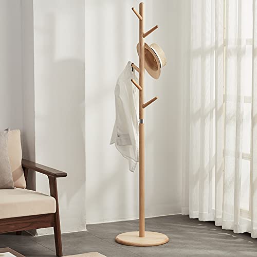 KWMAEEUID Garderobenständer, freistehender Garderobenbaum mit Haken, Flurbaum aus Holz, Garderobenständer für Kleidung, Hüte, Geldbörsen, im Eingangsbereich, Wohnzimmer KWMAEEUID Garderobenständer, freistehender Garderobenbaum mit Haken, Flurbaum aus Holz, Garderobenständer für Kleidung, Hüte, Geldbörsen, im Eingangsbereich, Wohnzimmer von KWMAEEUID