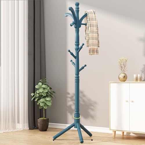 KWMAEEUID Garderobenständer Freistehend, Bodenstehender Garderobenständer Aus Holz Mit 8 Haken, Kleiderbügelständer Für Den Eingangsbereich, Verstellbarer Garderobenständer Im Flur-175 cm, KWMAEEUID Garderobenständer Freistehend, Bodenstehender Garderobenständer Aus Holz Mit 8 Haken, Kleiderbügelständer Für Den Eingangsbereich, Verstellbarer Garderobenständer Im Flur-175 cm, von KWMAEEUID