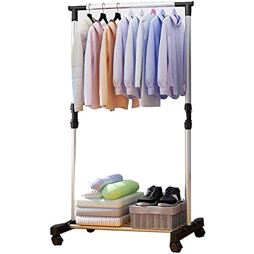 KWMAEEUID Garderobenständer mit Rollen, freistehender Kleiderständer, multifunktionaler Flur-Organizer mit Ablagefach KWMAEEUID Garderobenständer mit Rollen, freistehender Kleiderständer, multifunktionaler Flur-Organizer mit Ablagefach von KWMAEEUID