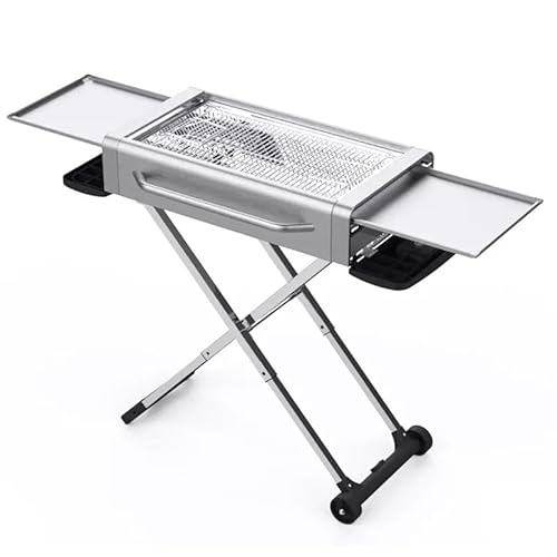 KWMAEEUID Holzkohlegrill Tragbarer Outdoor-Edelstahlgrill Werkzeuge Picknick Camping Klappbarer Grillofen KWMAEEUID Holzkohlegrill Tragbarer Outdoor-Edelstahlgrill Werkzeuge Picknick Camping Klappbarer Grillofen von KWMAEEUID