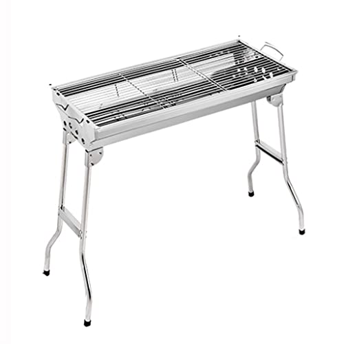 KWMAEEUID Holzkohlegrill für Zuhause, praktischer zusammenklappbarer Outdoor-Camping-Lar-Edelstahlgrill zum Grillen im Freien KWMAEEUID Holzkohlegrill für Zuhause, praktischer zusammenklappbarer Outdoor-Camping-Lar-Edelstahlgrill zum Grillen im Freien von KWMAEEUID