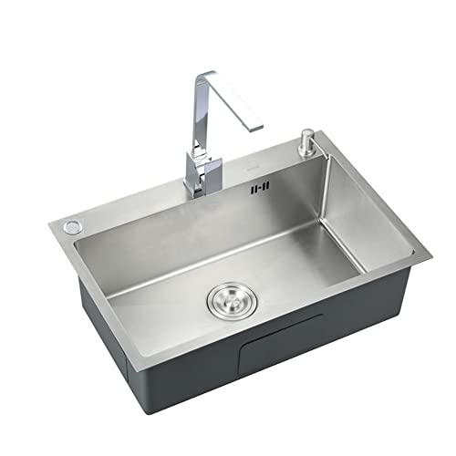 KWMAEEUID Home Einfaches Wäschewaschbecken mit Wasserhahn, das Schmutz filtern kann, das S-Bend-Wasserrohrdesign verhindert den Rückfluss von Gerüchen./Silber/600 * 450 * 200 mm KWMAEEUID Home Einfaches Wäschewaschbecken mit Wasserhahn, das Schmutz filtern kann, das S-Bend-Wasserrohrdesign verhindert den Rückfluss von Gerüchen./Silber/600 * 450 * 200 mm von KWMAEEUID