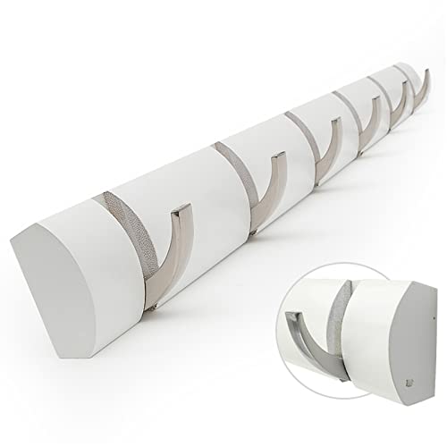 KWMAEEUID Kleiderhaken für die Wand, Garderobenständer für die Wand mit 4/5/6 Haken, robuste, klappbare Wandhaken aus Metall für Badezimmer, Schlafzimmer, Küche, Eingangsbereich KWMAEEUID Kleiderhaken für die Wand, Garderobenständer für die Wand mit 4/5/6 Haken, robuste, klappbare Wandhaken aus Metall für Badezimmer, Schlafzimmer, Küche, Eingangsbereich von KWMAEEUID