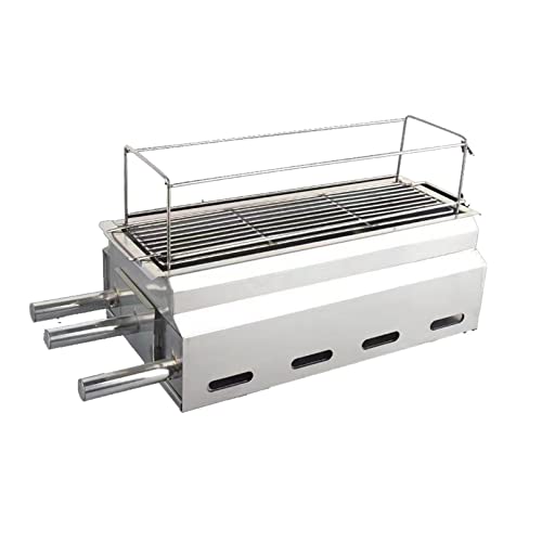 KWMAEEUID Kleiner Holzkohlegrill aus Edelstahl, tragbarer Camping-Räucherofen zum Grillen im Freien/Tischkochen, geeignet für 3–5 Personen KWMAEEUID Kleiner Holzkohlegrill aus Edelstahl, tragbarer Camping-Räucherofen zum Grillen im Freien/Tischkochen, geeignet für 3–5 Personen von KWMAEEUID
