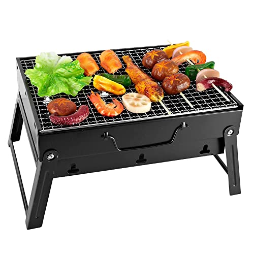 KWMAEEUID Kleiner tragbarer Holzkohlegrill für den Außenbereich, kompakter Faltbarer Grill für Reisen, Kochen im Freien und Campinggrill, Picknick, Terrasse, Hinterhof KWMAEEUID Kleiner tragbarer Holzkohlegrill für den Außenbereich, kompakter Faltbarer Grill für Reisen, Kochen im Freien und Campinggrill, Picknick, Terrasse, Hinterhof von KWMAEEUID