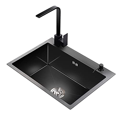 KWMAEEUID Küchenspüle, 27-Zoll-Arbeitsplatz-Einzelbecken-Spüle am Boden, rechteckige Spüle aus Edelstahl, mit Ablaufgarnitur/B/50 * 40 * 21 cm KWMAEEUID Küchenspüle, 27-Zoll-Arbeitsplatz-Einzelbecken-Spüle am Boden, rechteckige Spüle aus Edelstahl, mit Ablaufgarnitur/B/50 * 40 * 21 cm von KWMAEEUID