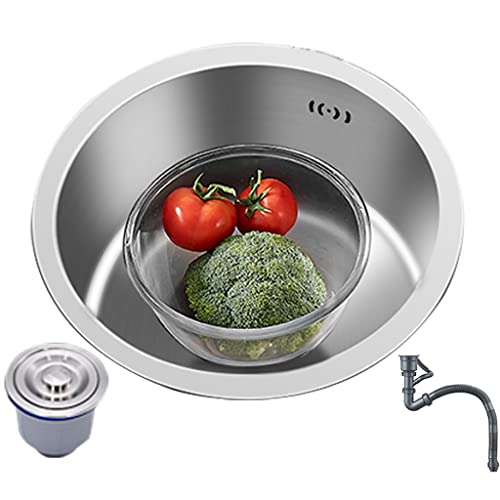 KWMAEEUID Küchenspülen, Einzelbecken-Küchenspülen, Unterbau-Rundspüle, kleine Apartment-Küchenspülen, Nano-Easy-Clean-Spülen-Arbeitsplatz, Mini-Größe/Spüle/30 cm KWMAEEUID Küchenspülen, Einzelbecken-Küchenspülen, Unterbau-Rundspüle, kleine Apartment-Küchenspülen, Nano-Easy-Clean-Spülen-Arbeitsplatz, Mini-Größe/Spüle/30 cm von KWMAEEUID