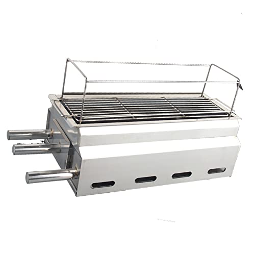 KWMAEEUID Rauchfreier, einfach zu bedienender, tragbarer Grill aus Edelstahl, Outdoor-Reise-Holzkohlegrill, perfekt für Camping im Haushalt, Garten, Picknick KWMAEEUID Rauchfreier, einfach zu bedienender, tragbarer Grill aus Edelstahl, Outdoor-Reise-Holzkohlegrill, perfekt für Camping im Haushalt, Garten, Picknick von KWMAEEUID