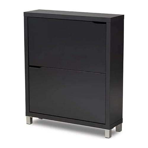 KWMAEEUID Schrank, modischer Schuhschrank, Wohnzimmer, Eingangsdekoration, Schuhschrank, dunkelgrauer Holzschuhschrank, Eingangsschuhschrank KWMAEEUID Schrank, modischer Schuhschrank, Wohnzimmer, Eingangsdekoration, Schuhschrank, dunkelgrauer Holzschuhschrank, Eingangsschuhschrank von KWMAEEUID