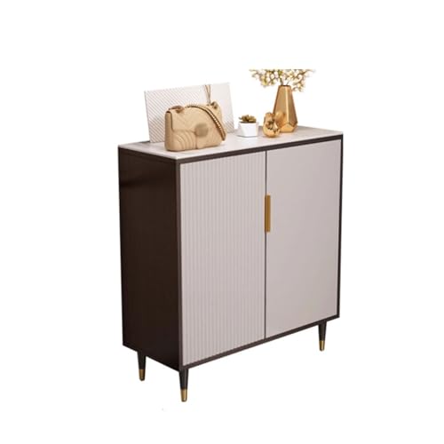 KWMAEEUID Schrank Holzschuhschrank Hauseingang Eingangsschrank Wandeingang Schuhregal Schiefer Lagerschrank Eingangsschuhschrank (Größe: S) von KWMAEEUID