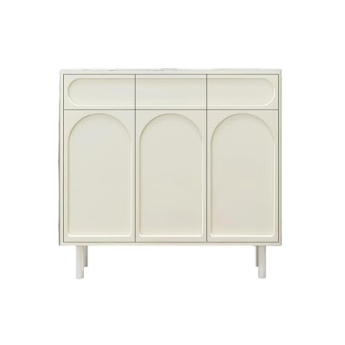 KWMAEEUID Schrank Schuhschrank Eingangshalle Beige Stil Eingangsschrank Korridor Dekorativer Aufbewahrungsschrank Eingangsschuhschrank (Größe: 120 cm) von KWMAEEUID