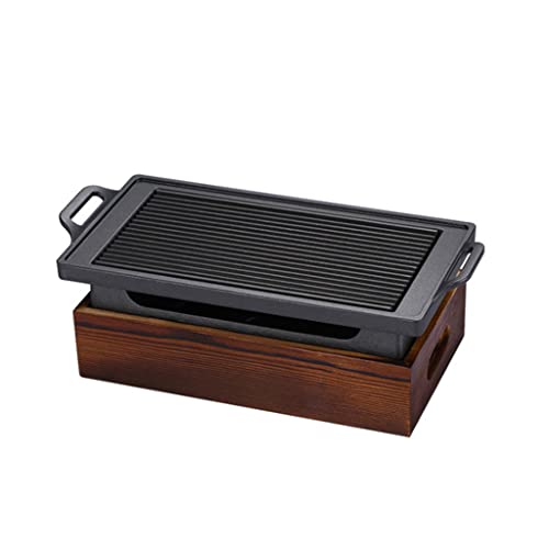 KWMAEEUID Tragbarer Grill, Grill, Holzkohleofen, Haushalt, Antihaft-Kochwerkzeuge (Größe: L) von KWMAEEUID