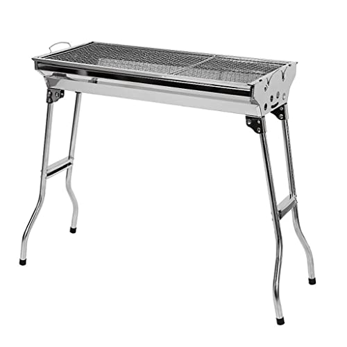 KWMAEEUID Tragbarer Grill aus Edelstahl für den Außenbereich, Faltbarer Holzkohlegrill, Grillwerkzeug-Set, Picknick-Grillzubehör KWMAEEUID Tragbarer Grill aus Edelstahl für den Außenbereich, Faltbarer Holzkohlegrill, Grillwerkzeug-Set, Picknick-Grillzubehör von KWMAEEUID