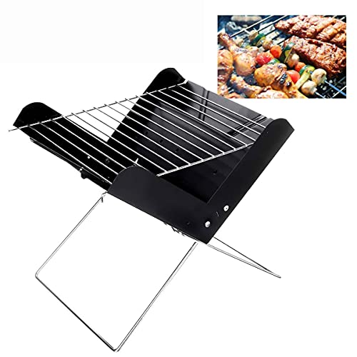 KWMAEEUID Tragbarer Holzkohlegrill, 29 x 26 x 29 cm, zusammenklappbarer Grill, Outdoor, Camping, Picknick, vertikale Ofengrills KWMAEEUID Tragbarer Holzkohlegrill, 29 x 26 x 29 cm, zusammenklappbarer Grill, Outdoor, Camping, Picknick, vertikale Ofengrills von KWMAEEUID