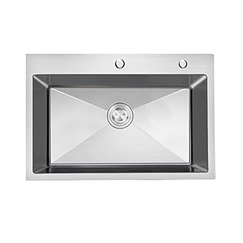 KWMAEEUID Unterbau-Küchenspüle, Einzelbeckenspüle, Bar-Vorbereitungsspüle mit Korbsieb – 23 x 17 Zoll/23 x 17 Zoll/58 x 43 cm KWMAEEUID Unterbau-Küchenspüle, Einzelbeckenspüle, Bar-Vorbereitungsspüle mit Korbsieb – 23 x 17 Zoll/23 x 17 Zoll/58 x 43 cm von KWMAEEUID