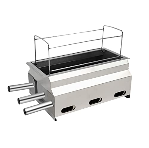KWMAEEUID Verdickter Edelstahl-Herdkörper, Holzkohlegrill-Kochstäbe, einfache Tragbarkeit für Grillabende im Haushalt, Camping, Reisen, Picknicks, Garten, Strandparty KWMAEEUID Verdickter Edelstahl-Herdkörper, Holzkohlegrill-Kochstäbe, einfache Tragbarkeit für Grillabende im Haushalt, Camping, Reisen, Picknicks, Garten, Strandparty von KWMAEEUID