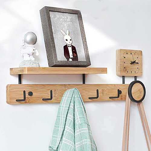 KWMAEEUID Wandgarderobe, Kleiderhaken mit Metallhaken, Garderobenregal, Wandmontage, abgerundete Ecken, für Eingangsbereich, Flur, Schlafzimmer, Badezimmer, Wohnzimmer KWMAEEUID Wandgarderobe, Kleiderhaken mit Metallhaken, Garderobenregal, Wandmontage, abgerundete Ecken, für Eingangsbereich, Flur, Schlafzimmer, Badezimmer, Wohnzimmer von KWMAEEUID