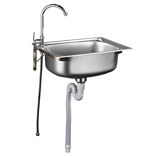 KWMAEEUID Wandmontierte Einzelbecken-Küchenspülen Kommerzielles Restaurant-Edelstahl-Spülenset Mit Wasserhahn Kleines Wohnmobil-Spülbecken/a/38 * 32 cm KWMAEEUID Wandmontierte Einzelbecken-Küchenspülen Kommerzielles Restaurant-Edelstahl-Spülenset Mit Wasserhahn Kleines Wohnmobil-Spülbecken/a/38 * 32 cm von KWMAEEUID