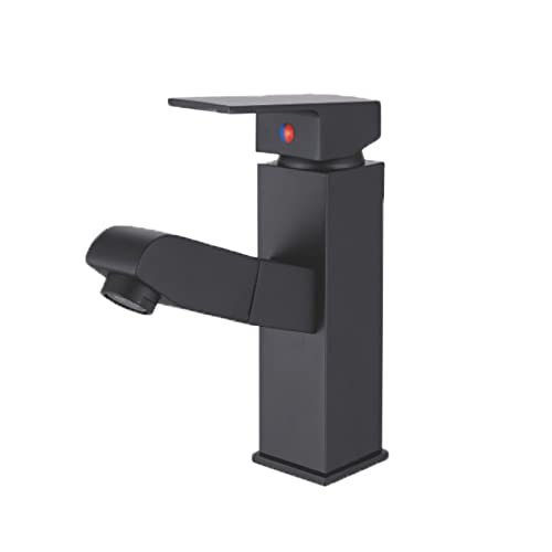 KWMAEEUID Waschbecken-Mischbatterie mit herunterziehbarer Brause, 360 ° drehbarer Waschbecken-Mischbatterie, Messing-Warm- und Kaltwasser-Waschtischarmaturen, Einhand-ausziehbare Waschtisc KWMAEEUID Waschbecken-Mischbatterie mit herunterziehbarer Brause, 360 ° drehbarer Waschbecken-Mischbatterie, Messing-Warm- und Kaltwasser-Waschtischarmaturen, Einhand-ausziehbare Waschtisc von KWMAEEUID
