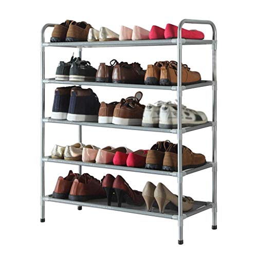 KWMAEEUID n/a Einfach zu montierendes 5-lagiges Schuhregal, Schuhregal aus grauem Metall, staubdichtes Schuhregal KWMAEEUID n/a Einfach zu montierendes 5-lagiges Schuhregal, Schuhregal aus grauem Metall, staubdichtes Schuhregal von KWMAEEUID