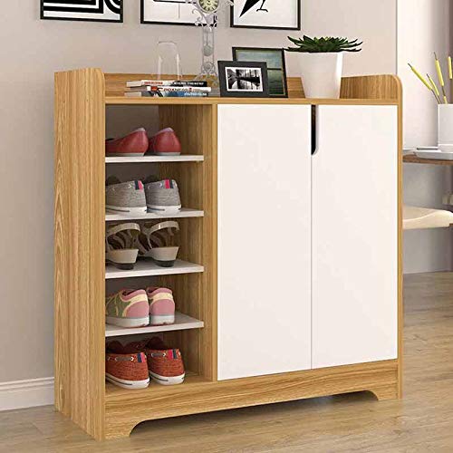 KWMAEEUID n/a Mehrschichtiges einfaches Schuhregal für Zuhause, einfacher Haushalt, staubdichter Schuhschrank, Schuhregal aus Holz (Farbe: 3 Stück) von KWMAEEUID