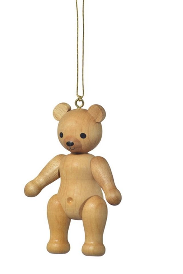 KWO Kunstgewerbe-Werkstätten Olbernhau GmbH Christbaumschmuck Baumbehang Teddy stehend natur BxTxH= 5,5x2,5x7,5cm NEU von KWO Kunstgewerbe-Werkstätten Olbernhau GmbH