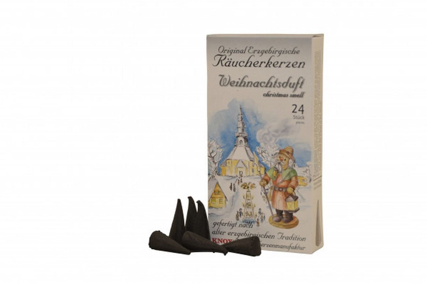 KWO Kunstgewerbe-Werkstätten Olbernhau GmbH Räuchermännchen Zubehör Räucherkerzen Weihnachtsduft BxTxH= 6,5x2x12,5cm NEU von KWO Kunstgewerbe-Werkstätten Olbernhau GmbH