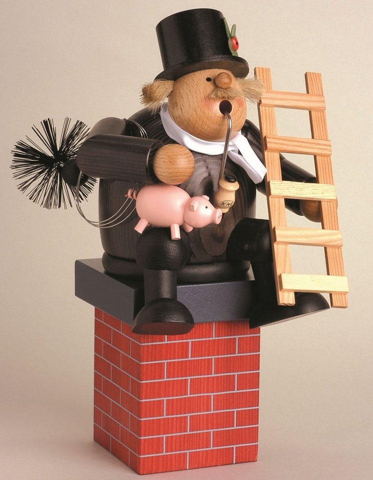 KWO Kunstgewerbe-Werkstätten Olbernhau GmbH Räuchermännchen Zubehör Schornstein für Kantenhocker BxTxH= 8x8x9cm NEU von KWO Kunstgewerbe-Werkstätten Olbernhau GmbH