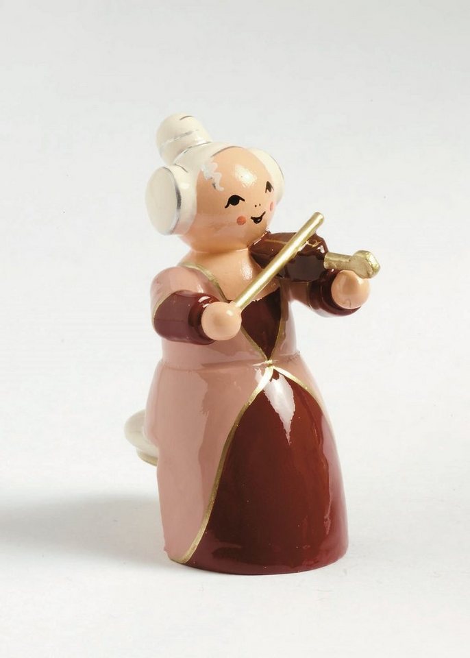 KWO Kunstgewerbe-Werkstätten Olbernhau GmbH Weihnachtsfigur Miniaturfigur Orchester Musikerin BxTxH= 3x3x4,5cm NEU von KWO Kunstgewerbe-Werkstätten Olbernhau GmbH