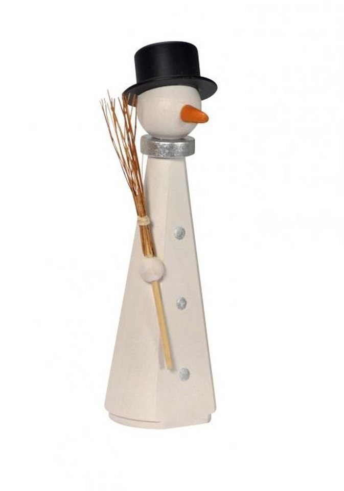 KWO Kunstgewerbe-Werkstätten Olbernhau GmbH Weihnachtspyramide Holzfigur Schneemann mit Besen BxTxH= 3,5x3x11,5cm NEU von KWO Kunstgewerbe-Werkstätten Olbernhau GmbH