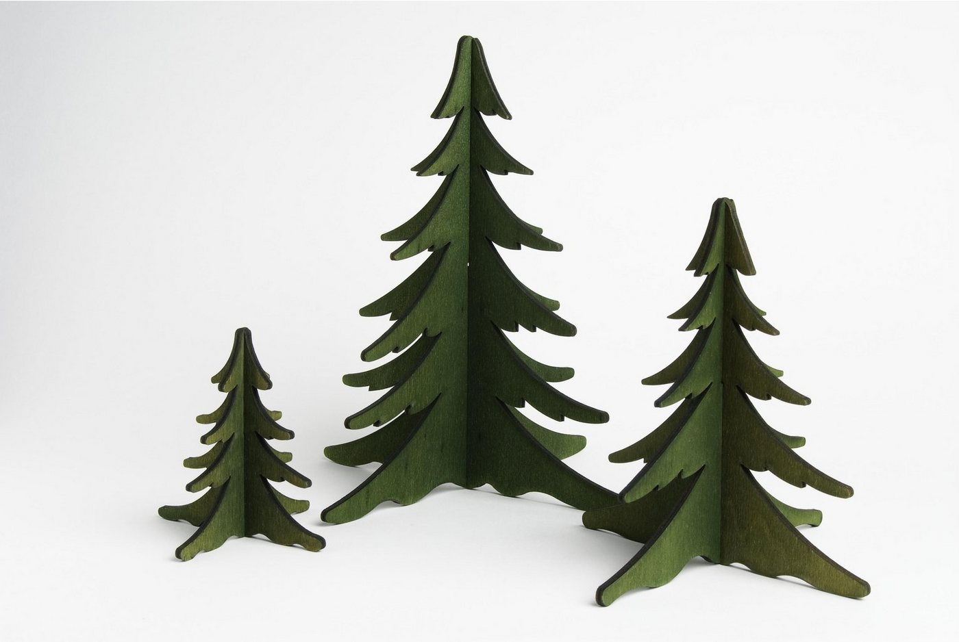 Kunstbaum Holzdekoration Steckbaum grün klein BxTxH= 9x9x8cm NEU, KWO Kunstgewerbe-Werkstätten Olbernhau GmbH, Höhe 8 cm von KWO Kunstgewerbe-Werkstätten Olbernhau GmbH