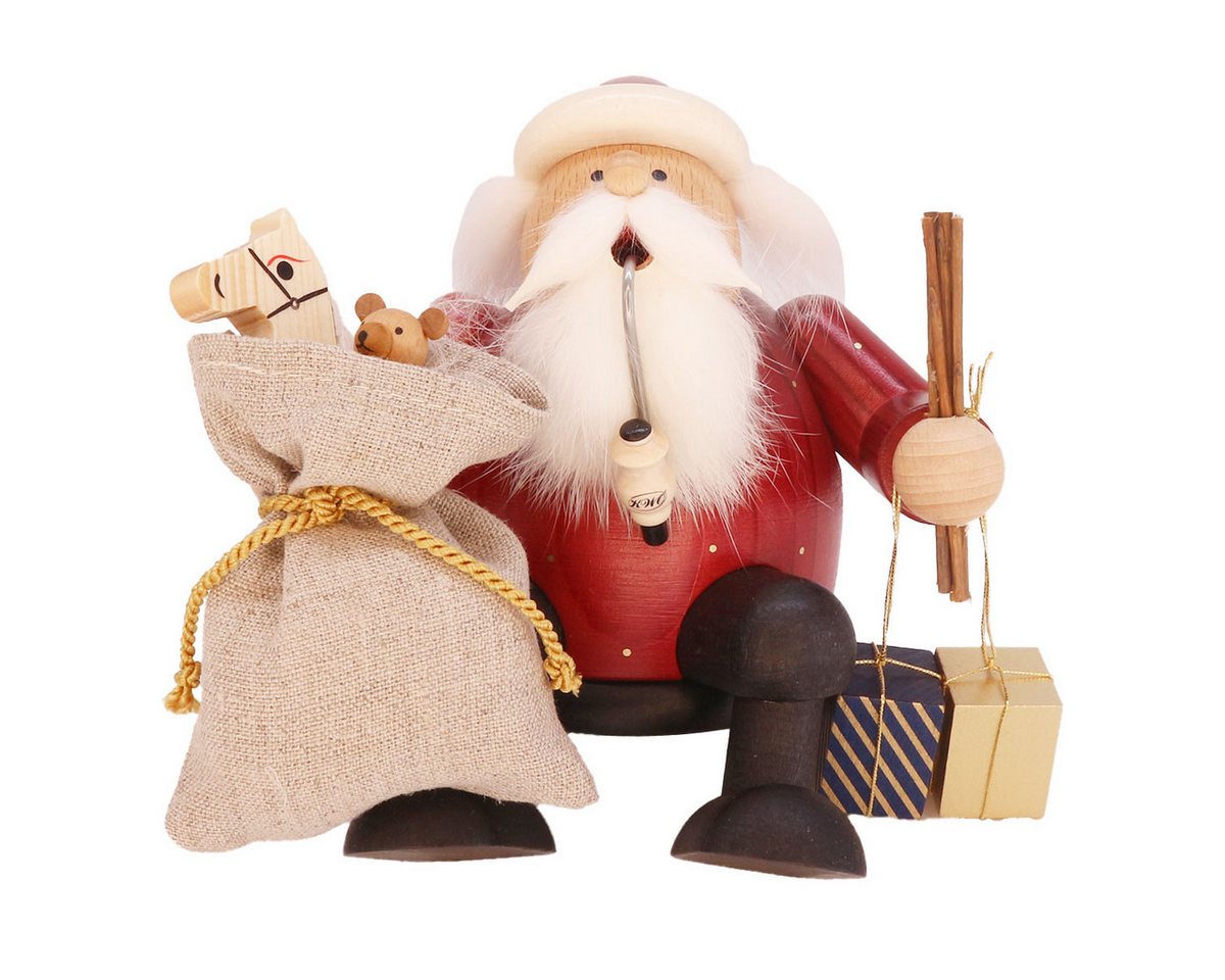 KWO Kunstgewerbe Werkstätten Räuchermännchen KWO Räuchermann Kantenhocker Weihnachtsmann, Hergestellt im Erzgebirge - Made in Germany KWO Kunstgewerbe Werkstätten Räuchermännchen KWO Räuchermann Kantenhocker Weihnachtsmann, Hergestellt im Erzgebirge - Made in Germany von KWO Kunstgewerbe Werkstätten