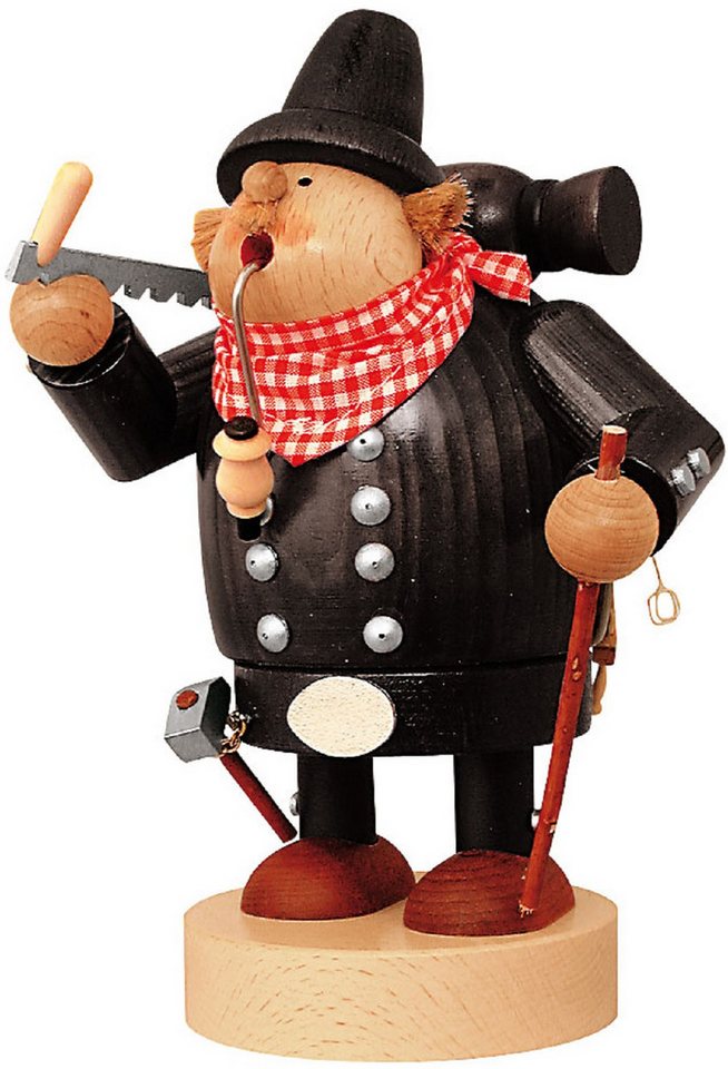 KWO Kunstgewerbe Werkstätten Räuchermännchen KWO Räuchermann Zimmermann, Handarbeit aus dem Erzgebirge von KWO Kunstgewerbe Werkstätten