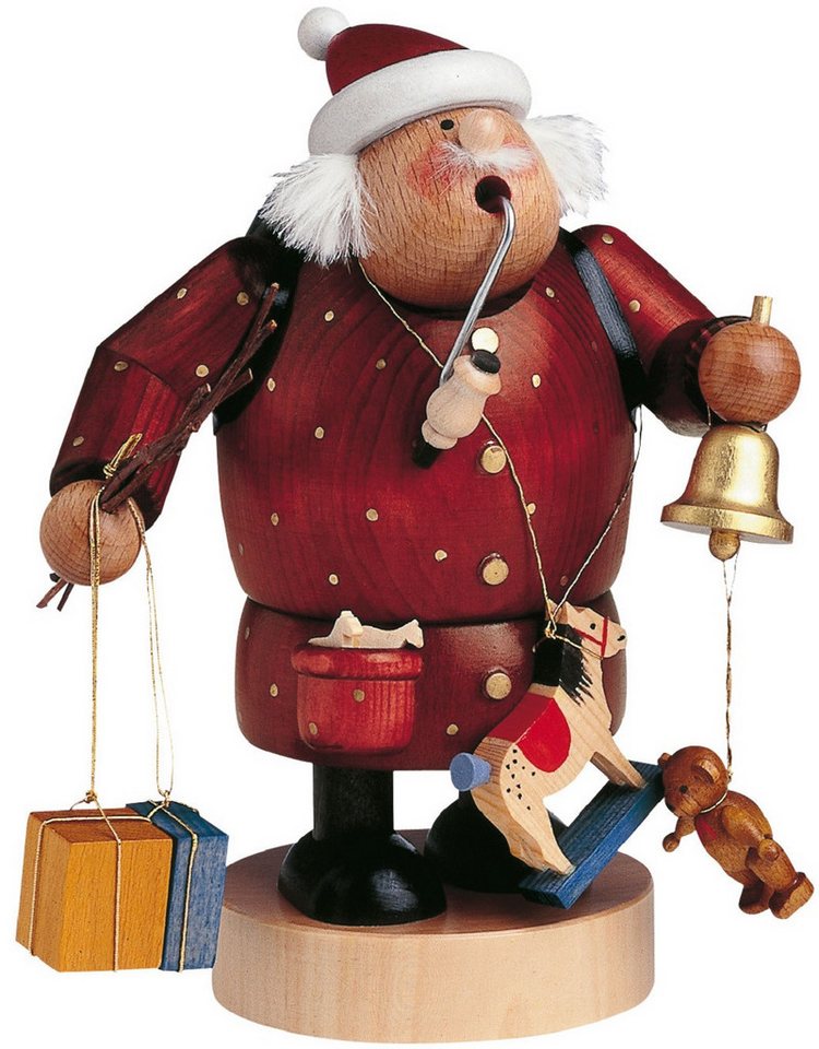 KWO Kunstgewerbe Werkstätten Räuchermännchen KWO Räuchermann nostalgischer Weihnachtsmann, Handarbeit aus dem Erzgebirge von KWO Kunstgewerbe Werkstätten