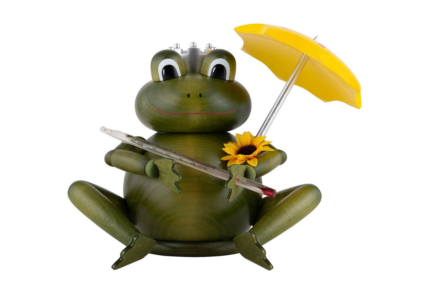 KWO Kunstgewerbe Werkstätten Räuchermännchen Wetterfrosch (17cm) Räuchermann von KWO von KWO Kunstgewerbe Werkstätten