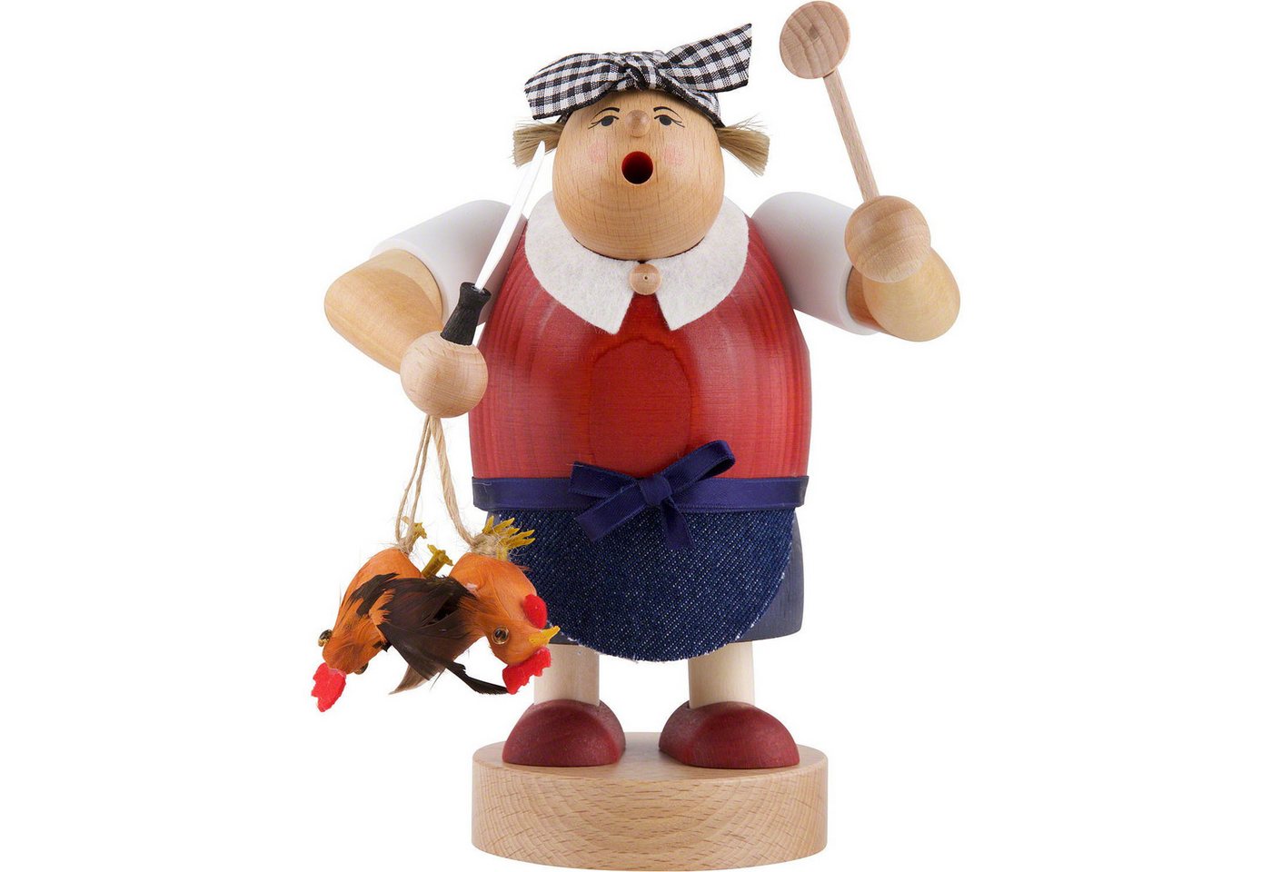 KWO Kunstgewerbe Werkstätten Räuchermännchen Witwe Bolte (20cm) Räuchermann von KWO von KWO Kunstgewerbe Werkstätten