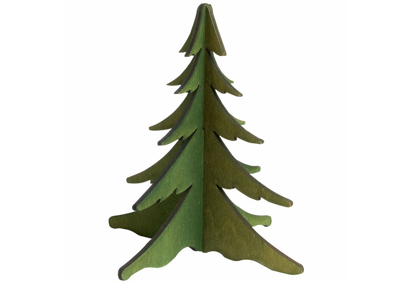 KWO Kunstgewerbe Werkstätten Schwibbogen Holz-Steckbaum grün (13cm) von KWO von KWO Kunstgewerbe Werkstätten