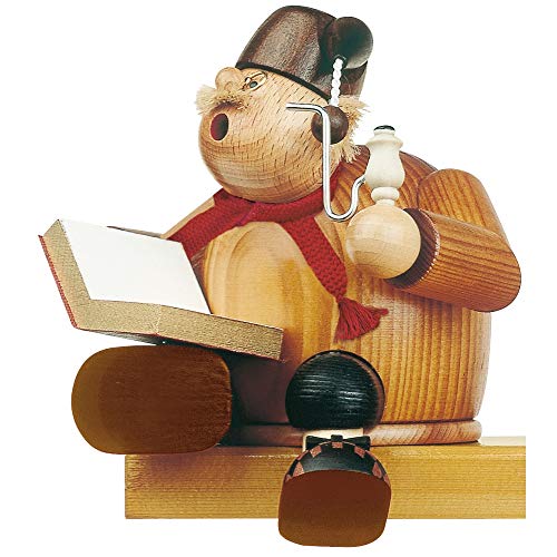 KWO Olbernhau 21564 Räuchermännchen Kantenhocker Geschichtenerzähler, 15 cm von KWO Olbernhau