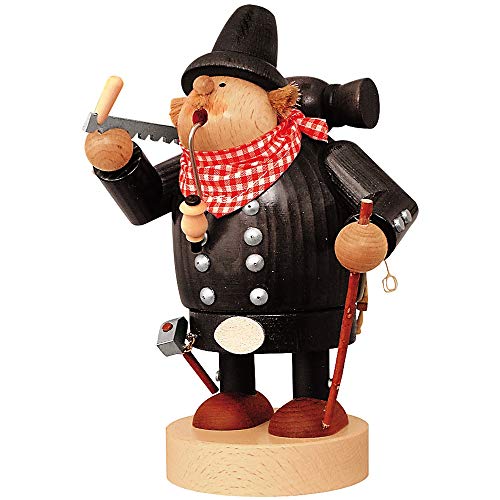 Unbekannt KWO Olbernhau 21578 Räuchermännchen Zimmermann, 21 cm von KWO