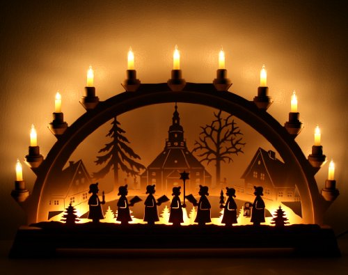 Unbekannt KWO 62003 - Schwibbogen Seiffner Kirche m. Kurrende von KWO