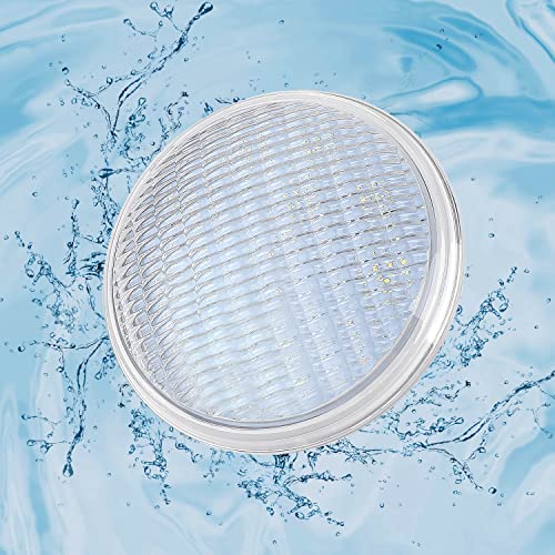 KWODE LED Poolbeleuchtung PAR56, 40W Kaltweiß LED Unterwasserleuchten Poolscheinwerfer IP68 Wasserdicht, Pool Lichter Leuchten Unterwasser für Swimming Pool 12V DC/AC von KWODE