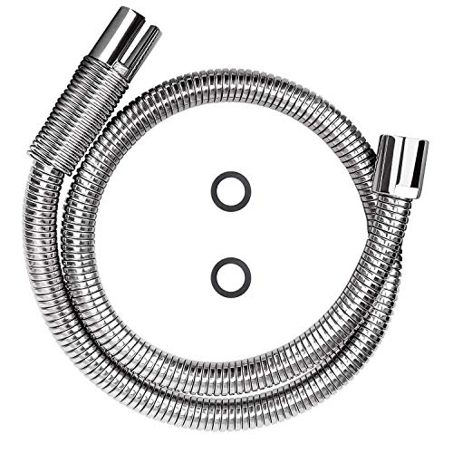 KWODE Vorspülschlauch, 111,8 cm, flexibler Edelstahl-Schlauch, -Set für kommerzielle Küchenspüle, Wasserhahn an Abteilspüle, mit Sprühventil von KWODE