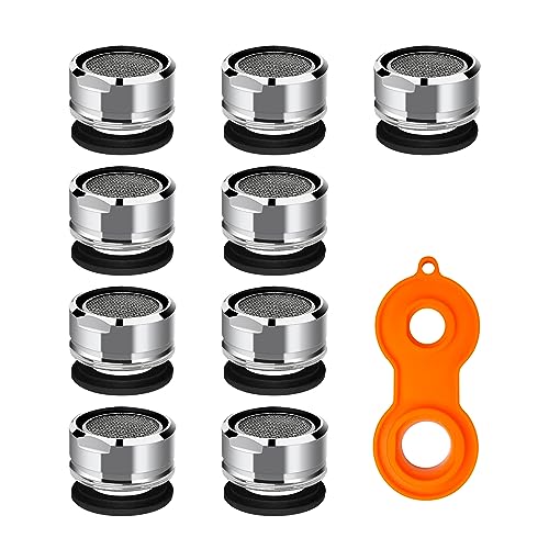 9 Stück KWOKWEI 24MM Wasserhahn Hahn Filter aus ABS, M24 Wasserhahn Ersatzteil Luftsprudler von KWOKWEI