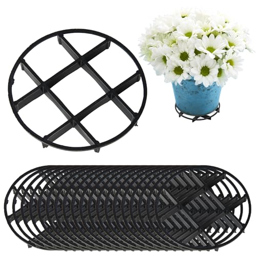 KWQBHW 10/20 Stück Pflanzen-Level-Topfheber, Pflanzenuntersetzer, Entwässerungsregal, Runde Blumentopffüße, Erhöhungen, Abtropffläche, Pflanzentopf-Untersetzer, Unterstützung für Den Innen- und(12cm) von KWQBHW