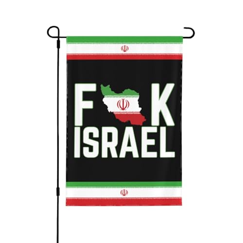 12 x 18 doppelseitig, FK Fuck Israel Gartenflagge „Kein Krieg mit dem Iran, ich stehe für den Iran, Friedenshofflaggen, 12 x 18, Urlaub, Outdoor-Dekoration, Banner, Schild 12 x 18 doppelseitig, FK Fuck Israel Gartenflagge „Kein Krieg mit dem Iran, ich stehe für den Iran, Friedenshofflaggen, 12 x 18, Urlaub, Outdoor-Dekoration, Banner, Schild von KWQDOZF