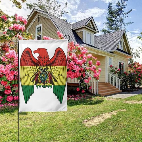 Adler Bolivianische Flagge Doppelseitig 28x40 Zoll Hof Außendekoration von KWQDOZF
