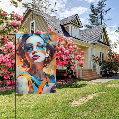 Art Abstract Girl Style A Doppelseitige Gartenflagge, 28 x 40 Zoll, Hof-Außendekoration Art Abstract Girl Style A Doppelseitige Gartenflagge, 28 x 40 Zoll, Hof-Außendekoration von KWQDOZF