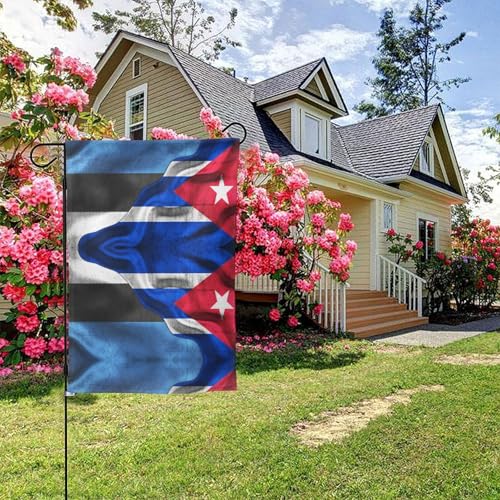Estnische Flagge Kuba Kubanische Flagge Doppelseitig 28x40 Zoll Hof Außendekoration Estnische Flagge Kuba Kubanische Flagge Doppelseitig 28x40 Zoll Hof Außendekoration von KWQDOZF